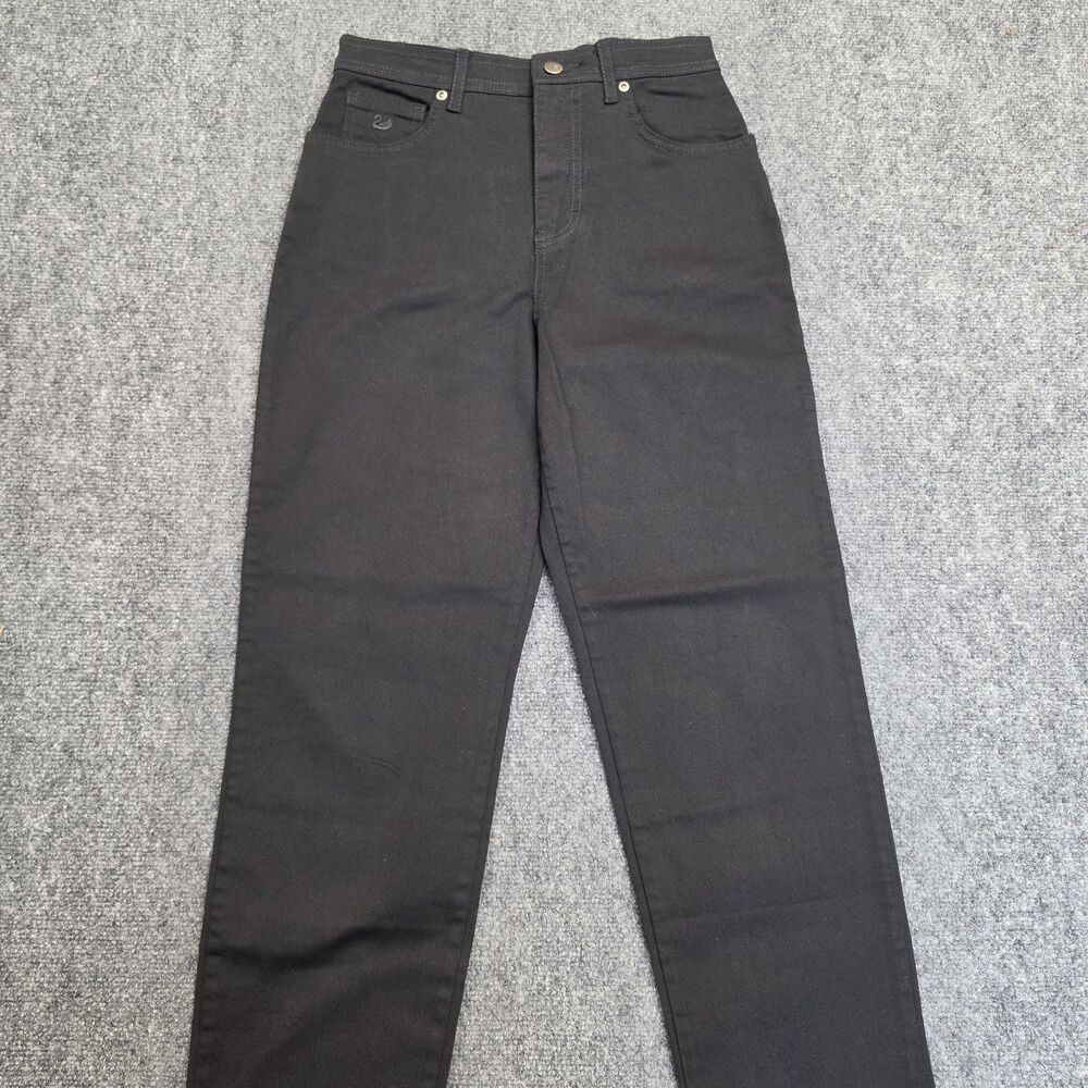 Vintage Gloria Vanderbilt Mom Jeans Sz 8 Petite Stretch Classic Fit Black NWT